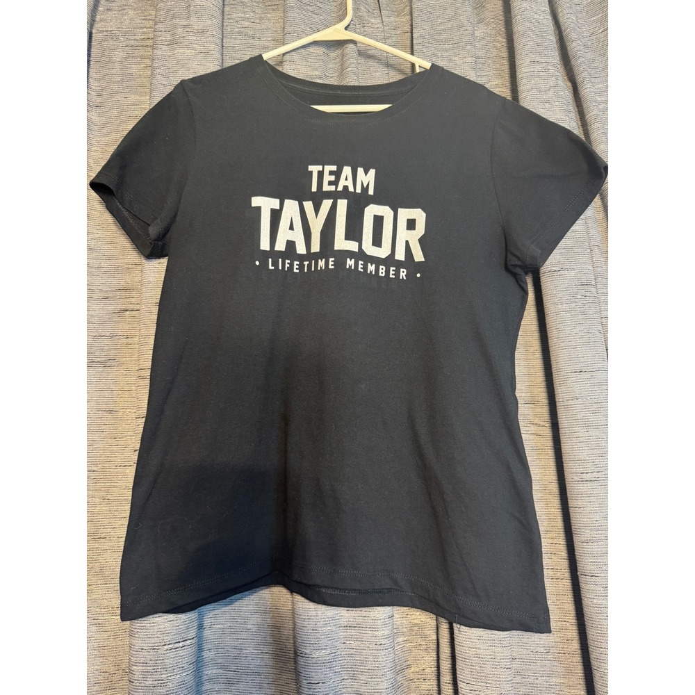 Team Taylor Lifetime Member‎ Black T-Shirt Concert Fan Swiftie Medium